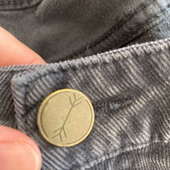 Banjara Gray Flared Corduroys raw hem! Hard to find! So cool🌹 - Picture 7 of 8